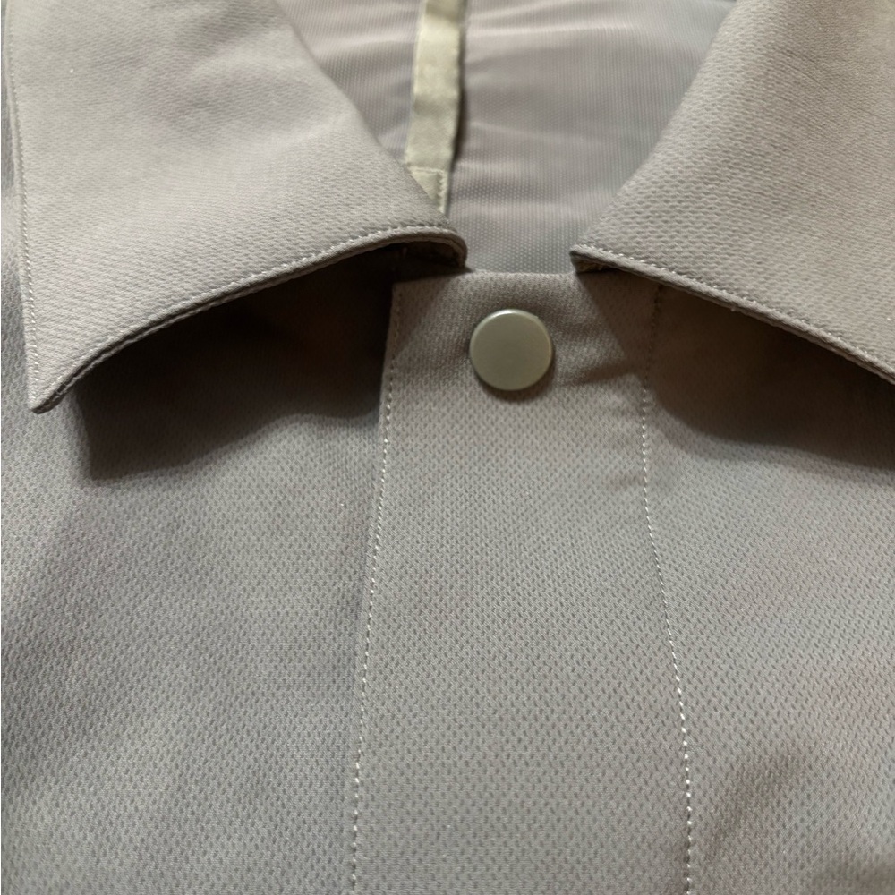 LULULMEN MENS Olive Green Athletic JACKET XXL Lululemon Cargo Pocket Shirt - Picture 5 of 14